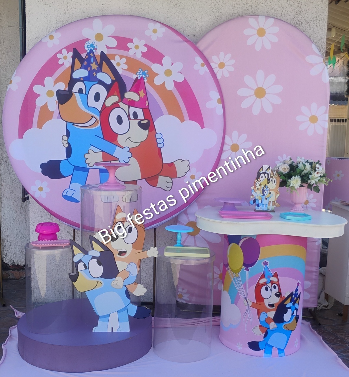 Kit Composição Cristal Blue Bingo 1 - big festas pimentinha
