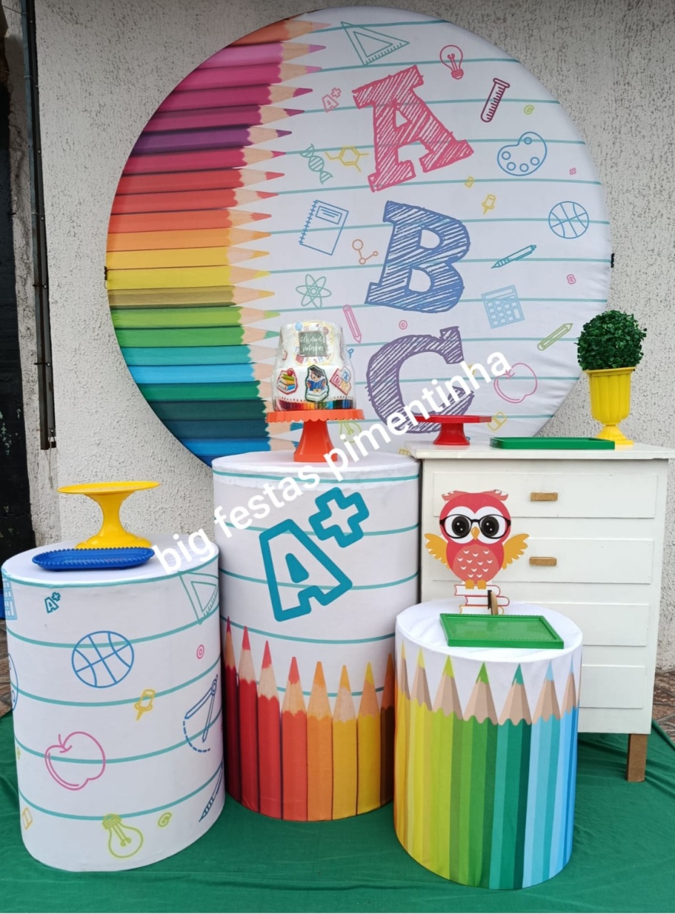 Kit Ouro Dia dos Professores Abc - big festas pimentinha