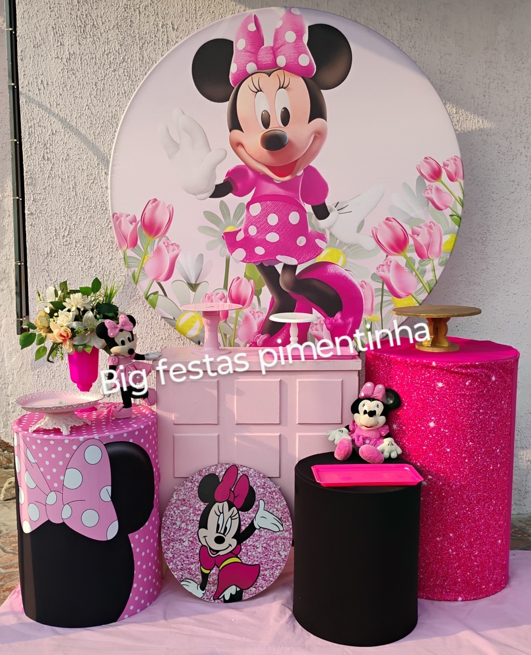 Kit Ouro Minnie Rosa 2 - big festas pimentinha