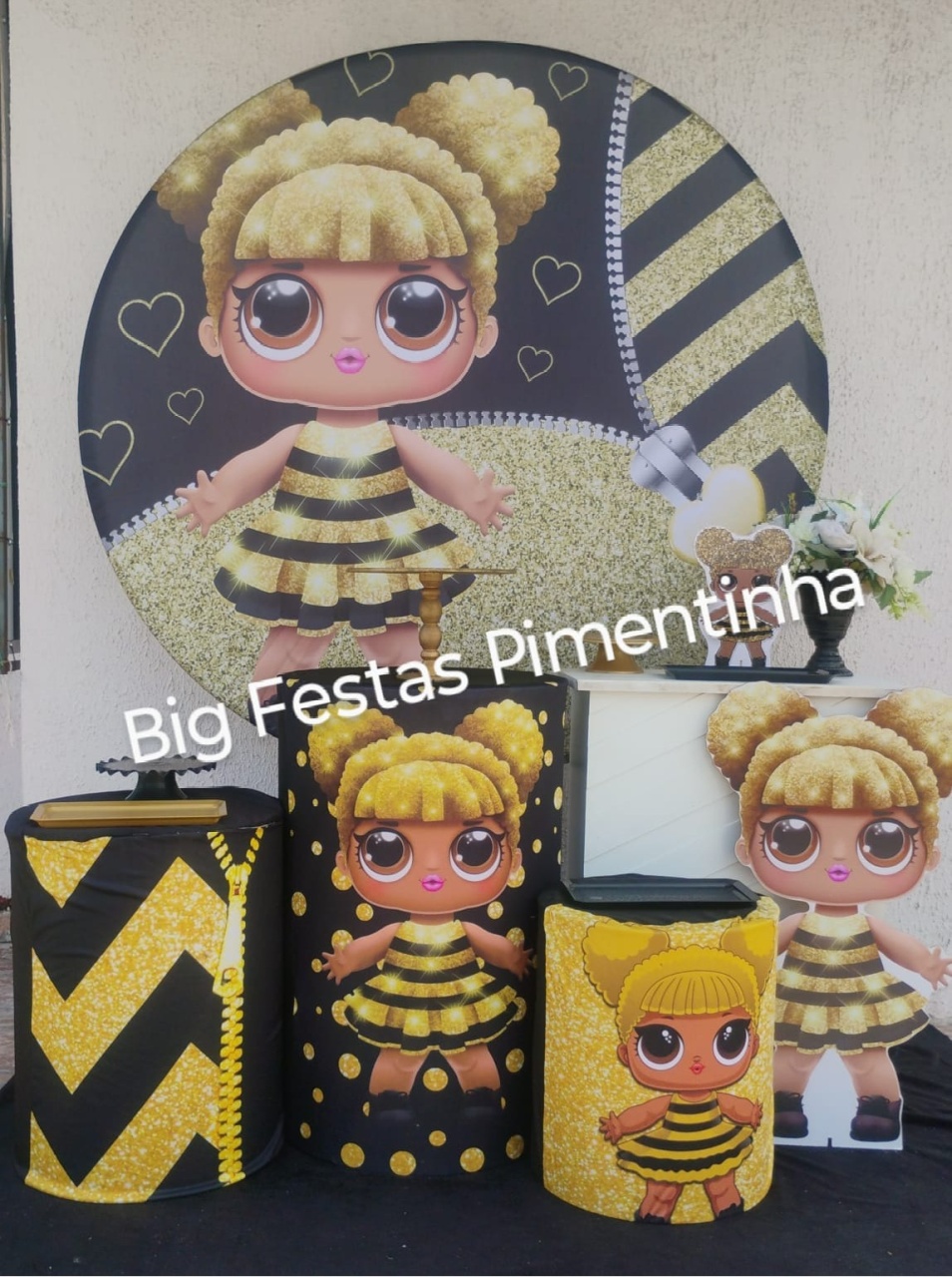 Kit Ouro Lol Morena  - big festas pimentinha