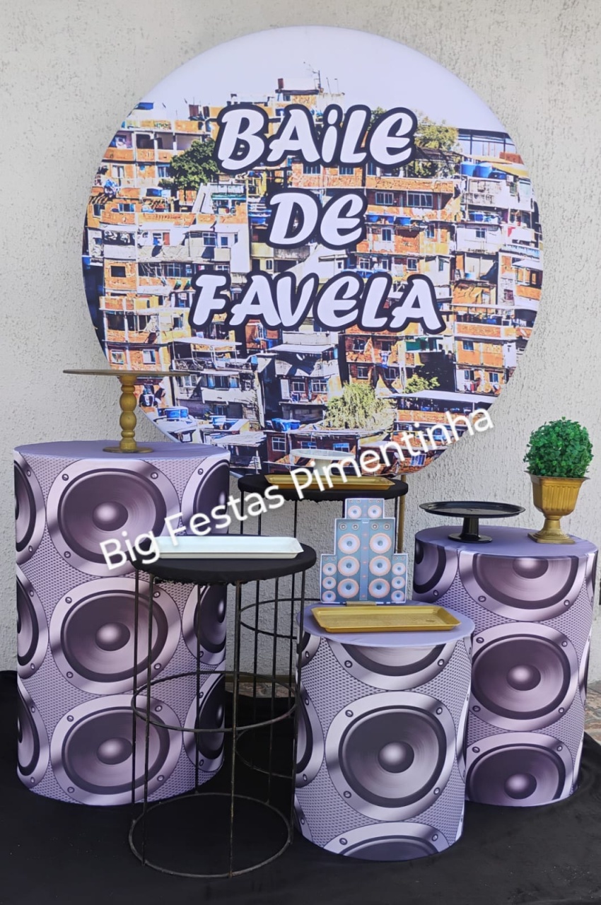Kit Ouro Baile de Favela - big festas pimentinha