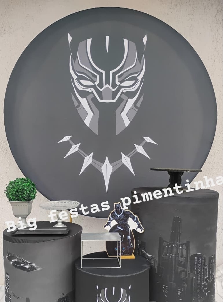 Kit  Prata Pantera Negra 2 - big festas pimentinha