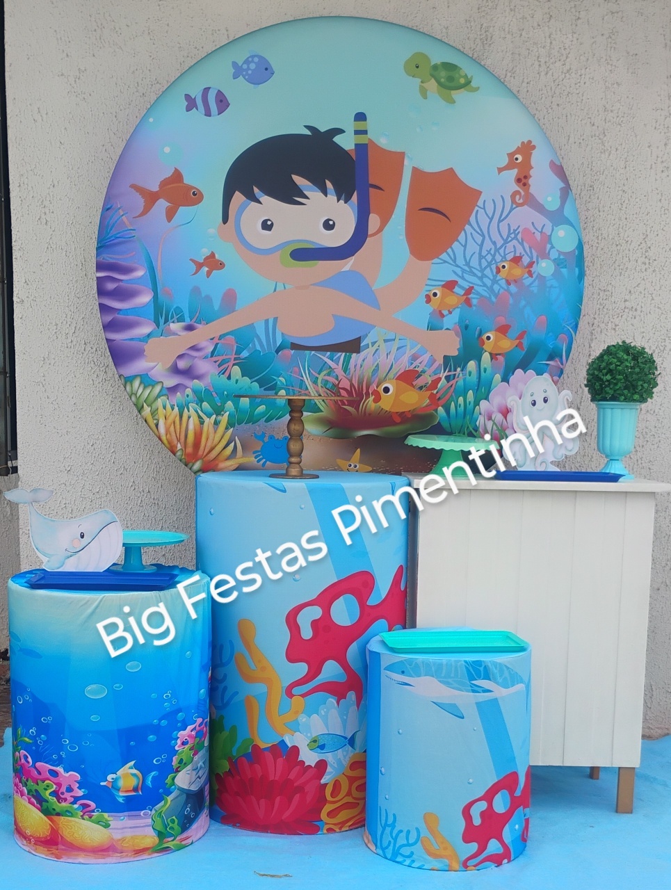 Kit Ouro Nadador - big festas pimentinha