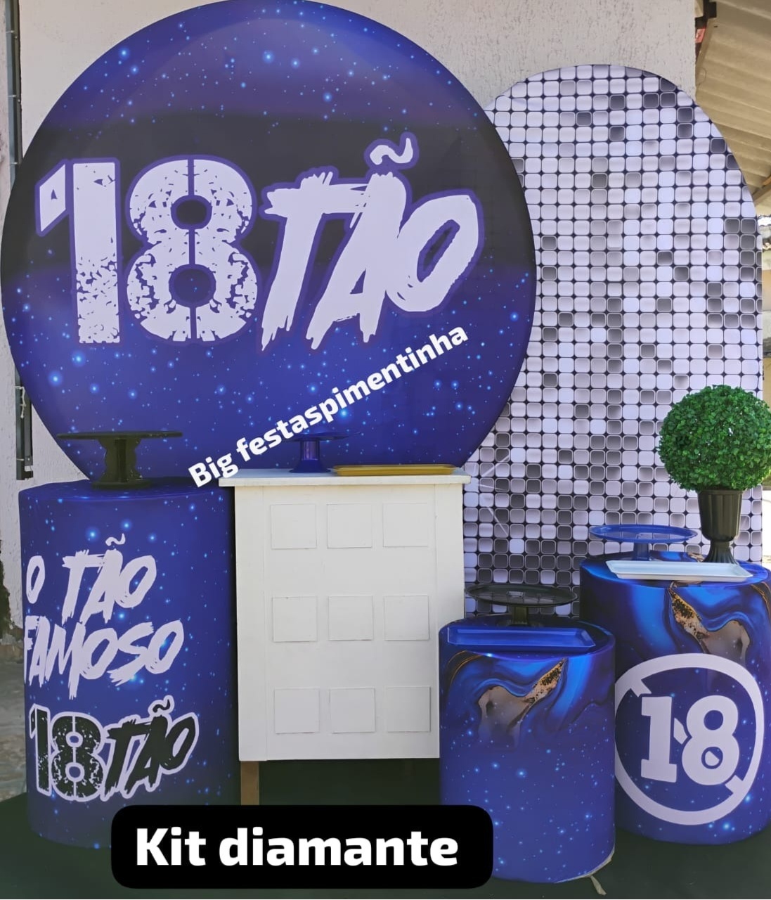 Kit Diamante 18Tão - big festas pimentinha
