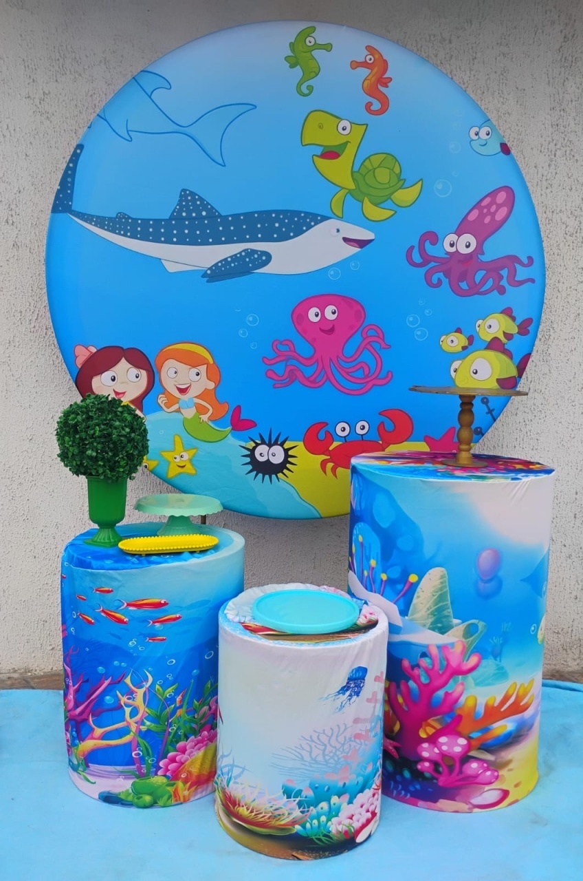 Kit Prata Tubarão Baleia - big festas pimentinha