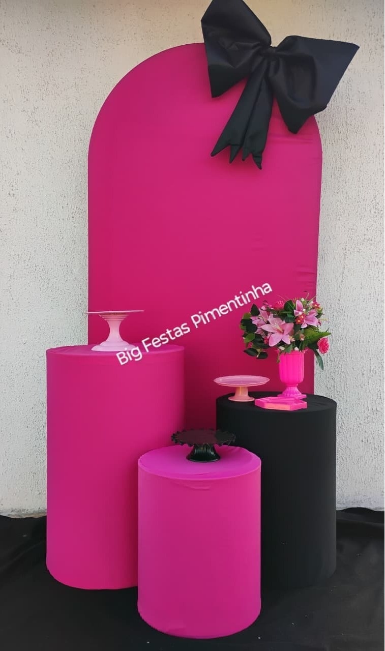 Kit Slin Laços Pink - big festas pimentinha
