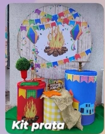 Kit Prata Arraiá Fogueira - big festas pimentinha