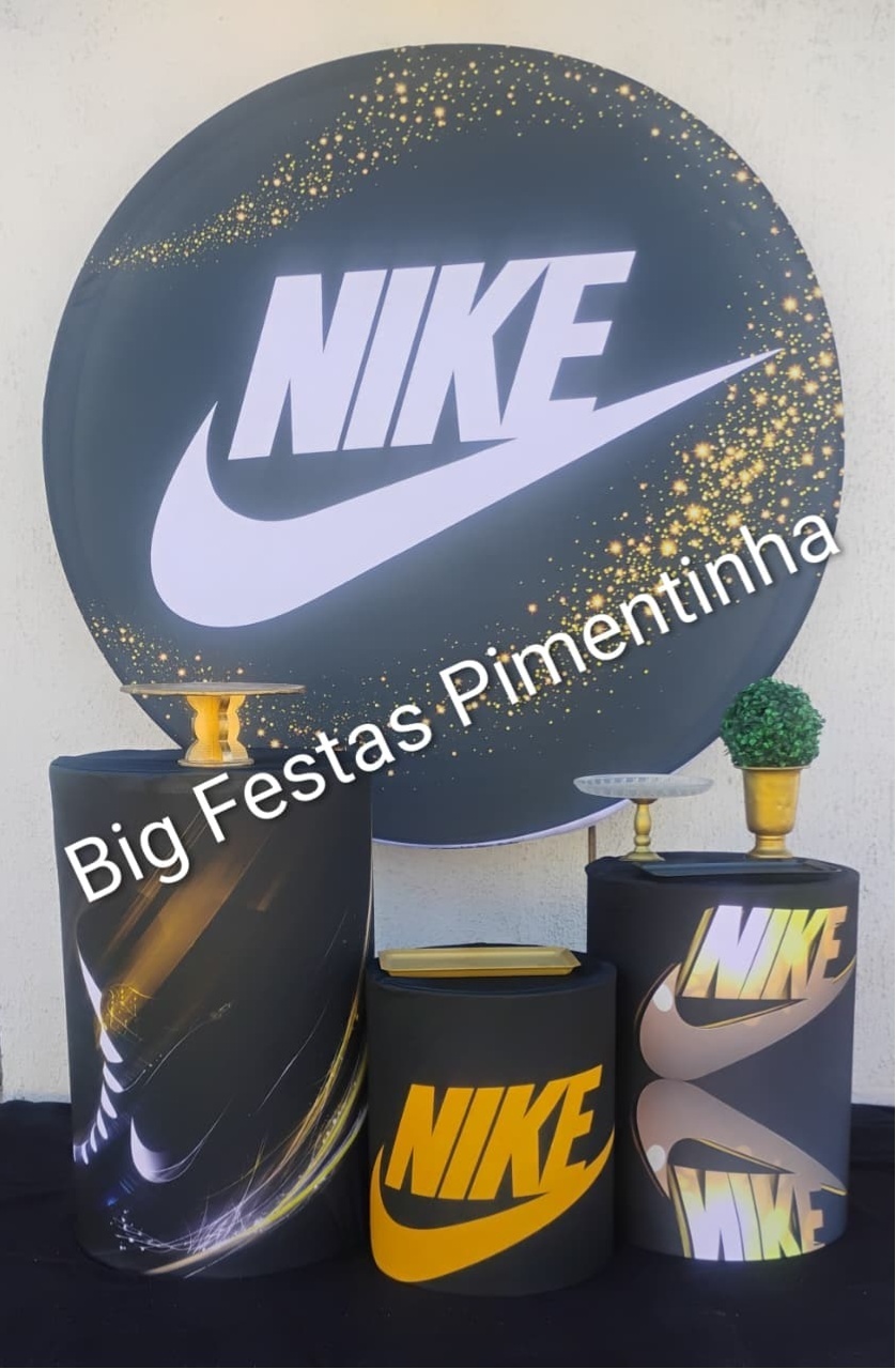 Kit Prata Nike Dourado - big festas pimentinha
