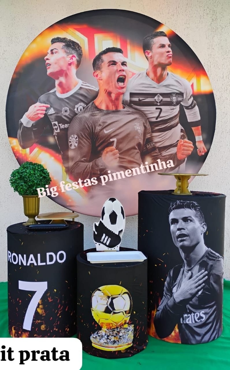 Kit Prata Cristiano Ronaldo - big festas pimentinha