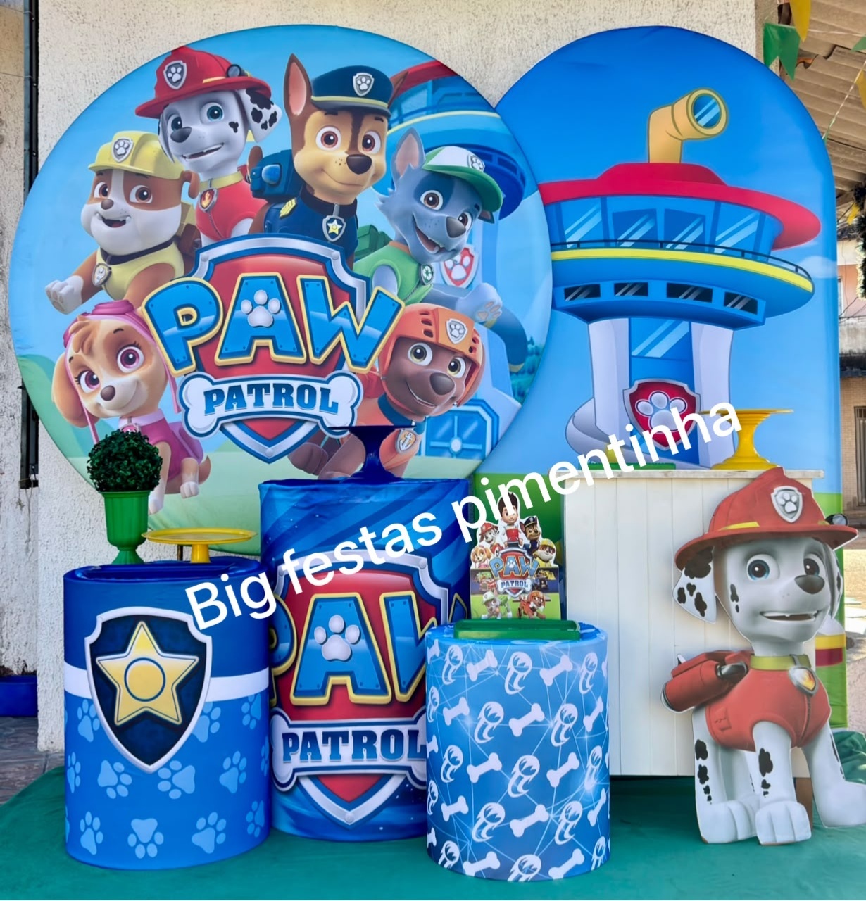 Kit Diamante Patrulha Canina 4 - big festas pimentinha