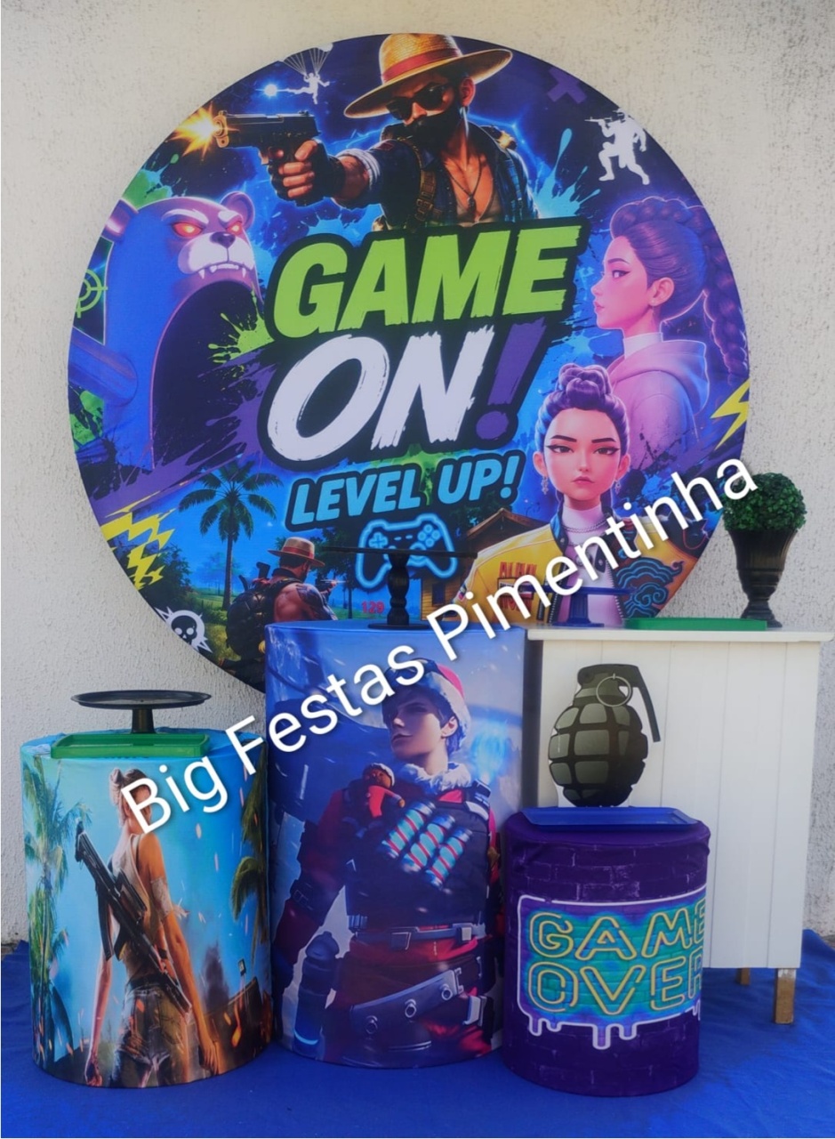 Kit Ouro Gamer Novo - big festas pimentinha