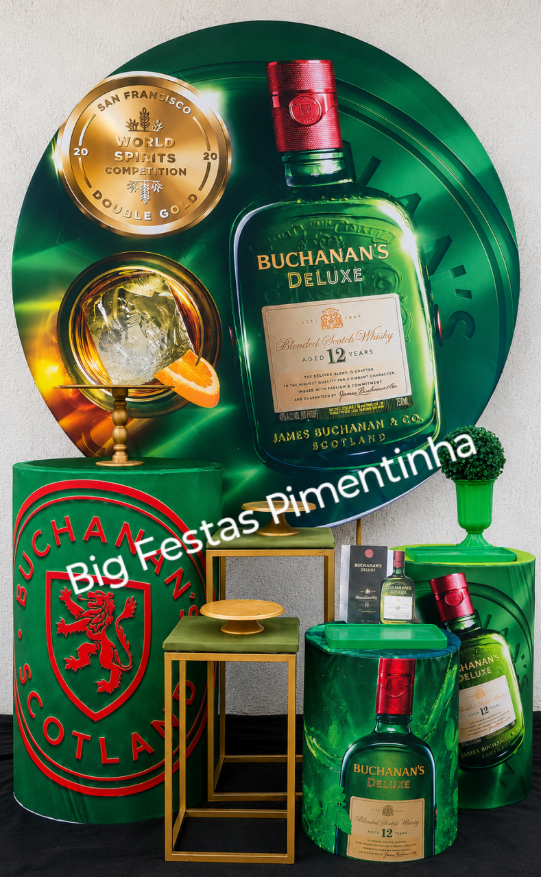 1Kit Ouro Buchanan"S - big festas pimentinha