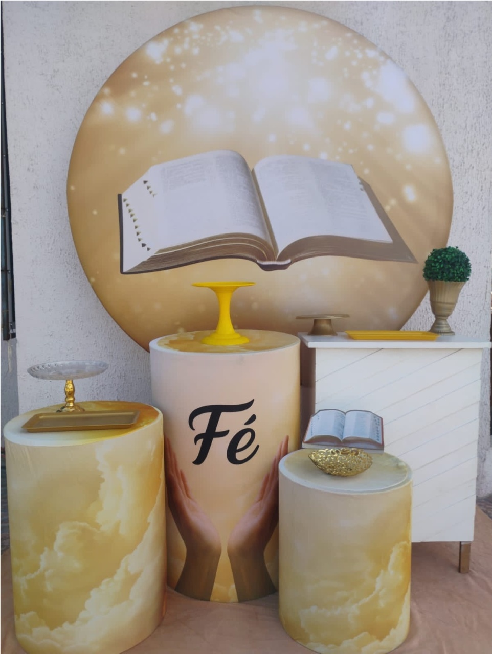 Kit Ouro Jesus/ Fé - big festas pimentinha