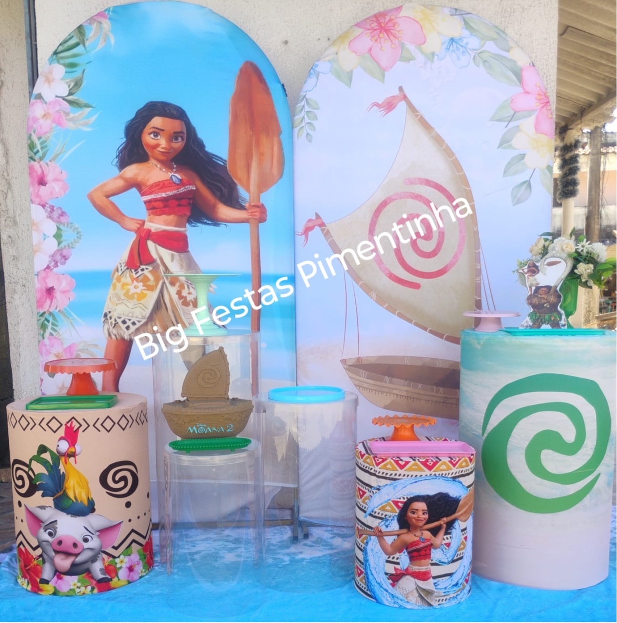 Kit Master Cristal Moana Grande - big festas pimentinha