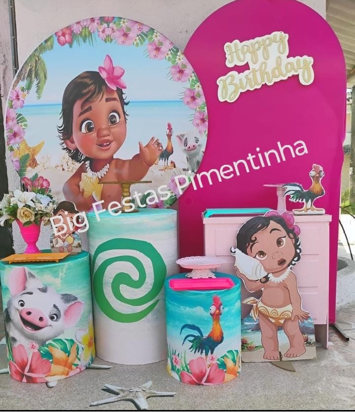 Kit Diamante Moana Baby 3 - big festas pimentinha