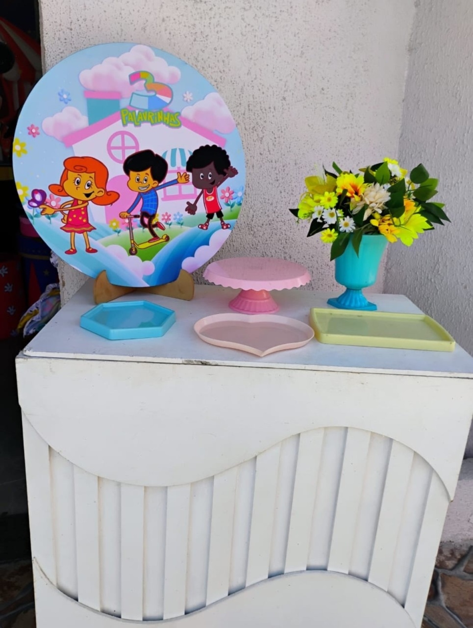 Kit Acessórios Três Palavrinhas Menina - big festas pimentinha
