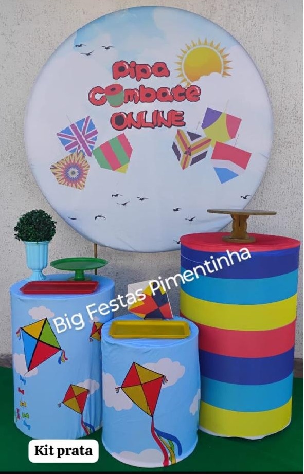 Kit Prata Pipa Combata  - big festas pimentinha