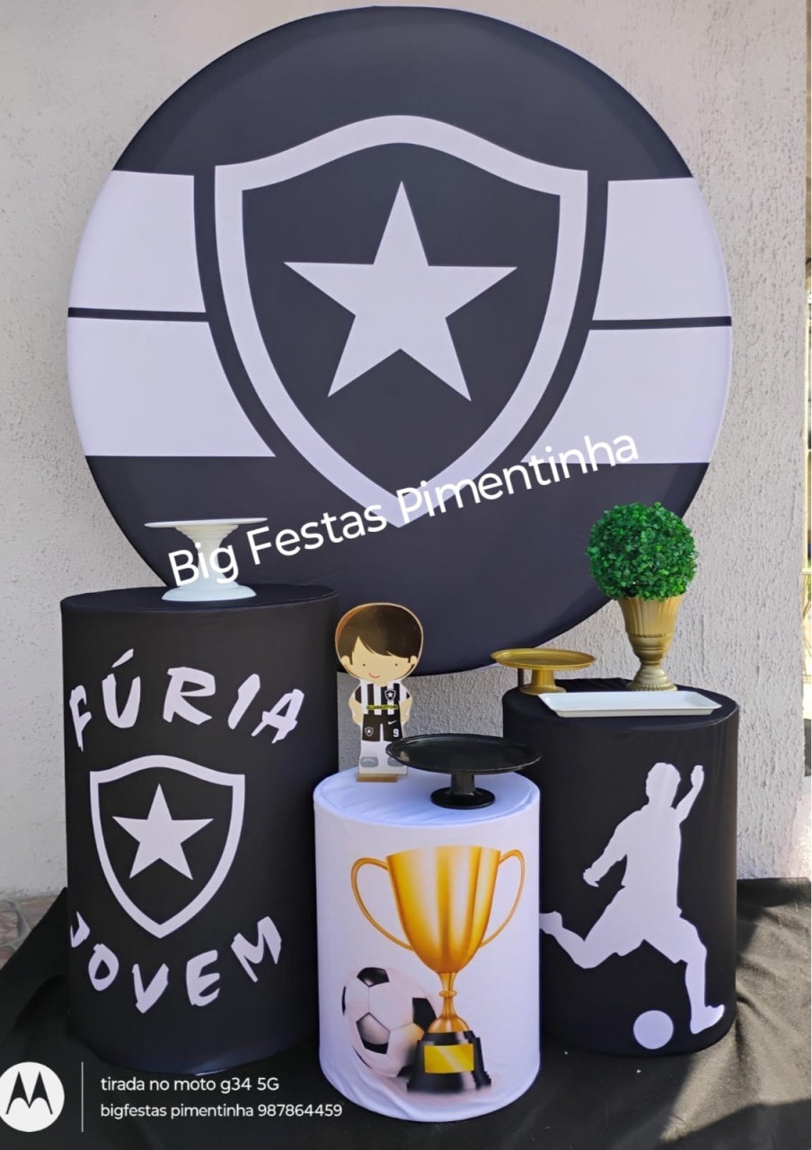 Kit Prata Botafogo  - big festas pimentinha