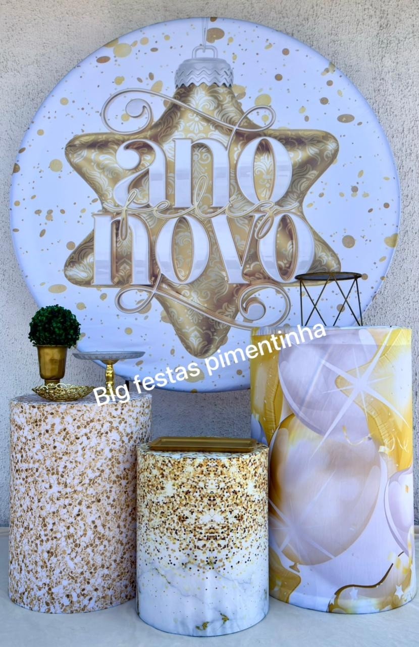 Kit Prata Feliz Ano Novo 1 - big festas pimentinha