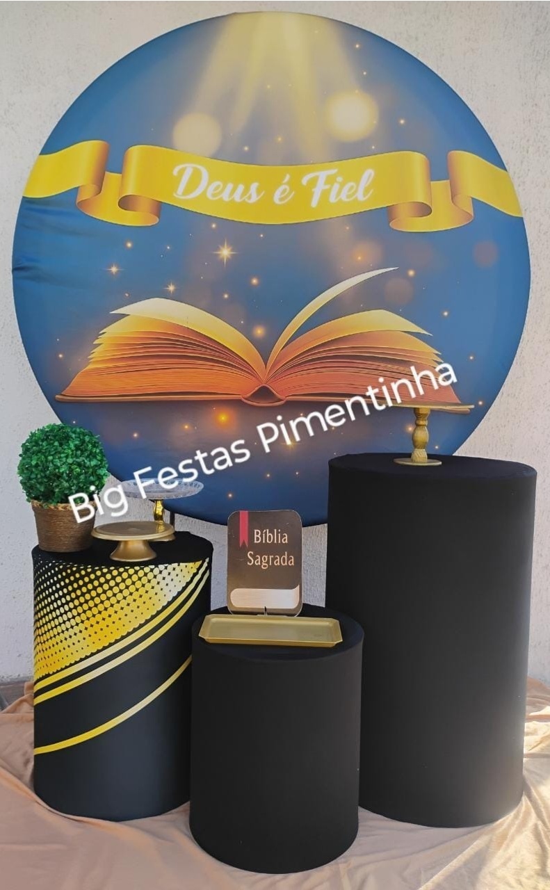 Kit Prata Jesus/ Deus É Fiel - big festas pimentinha