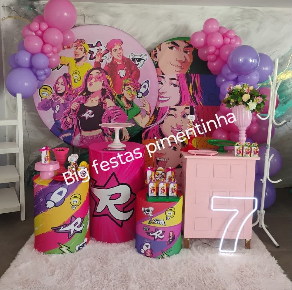 Decoração Grupo dos Rosas 2 - big festas pimentinha