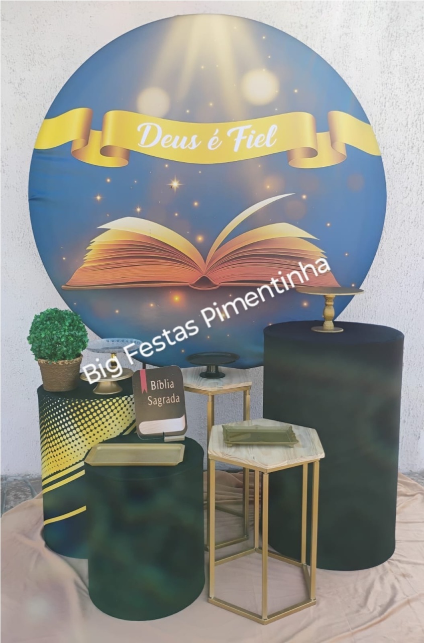Kit Ouro Jesus/ Deus É Fiel - big festas pimentinha