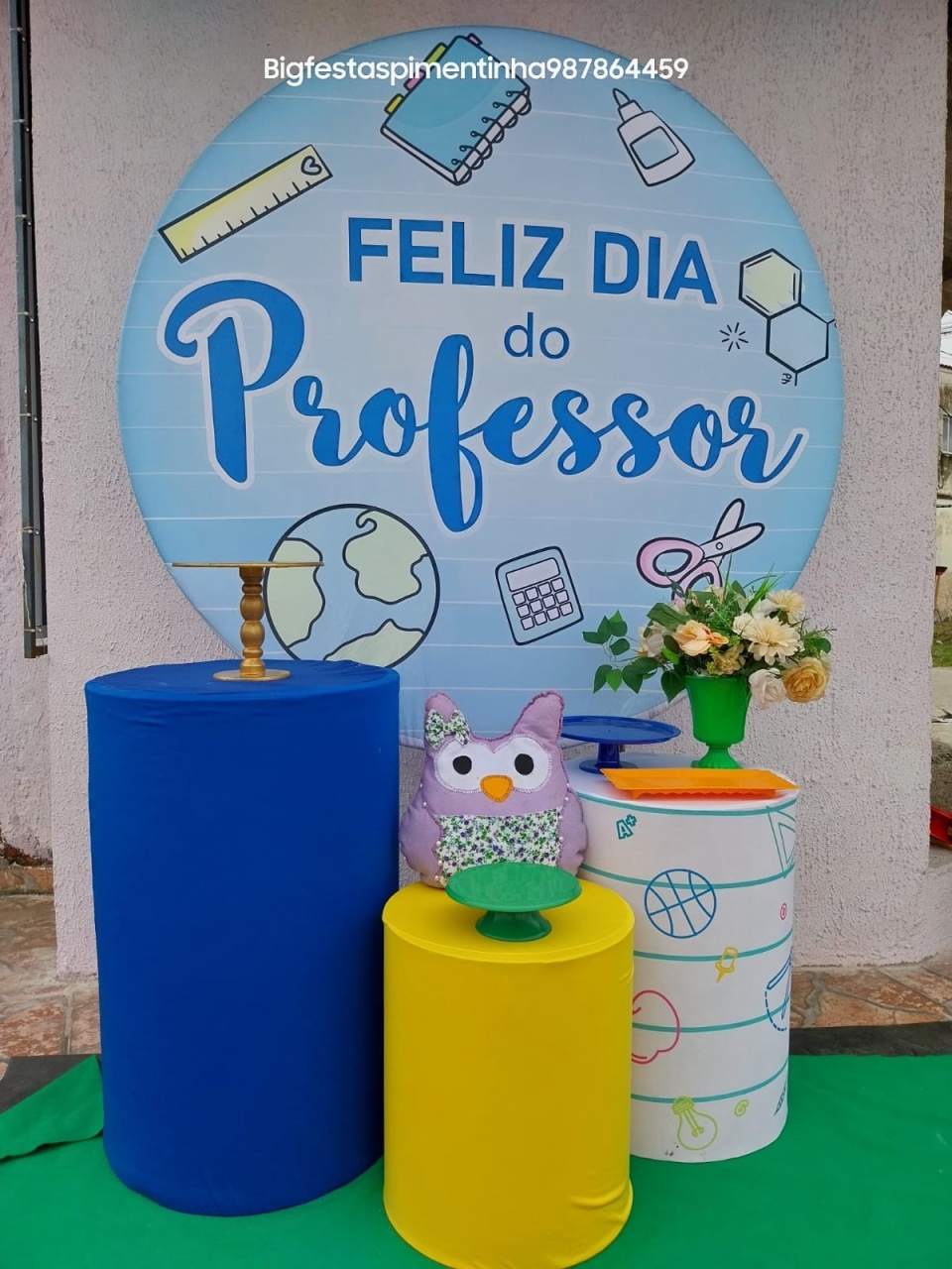 Kit Prata Feliz Dia dos Professores - big festas pimentinha