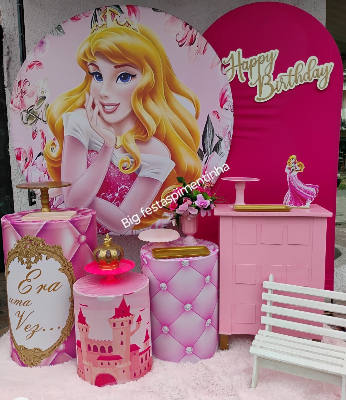 Kit Diamante Princesa Aurola - big festas pimentinha