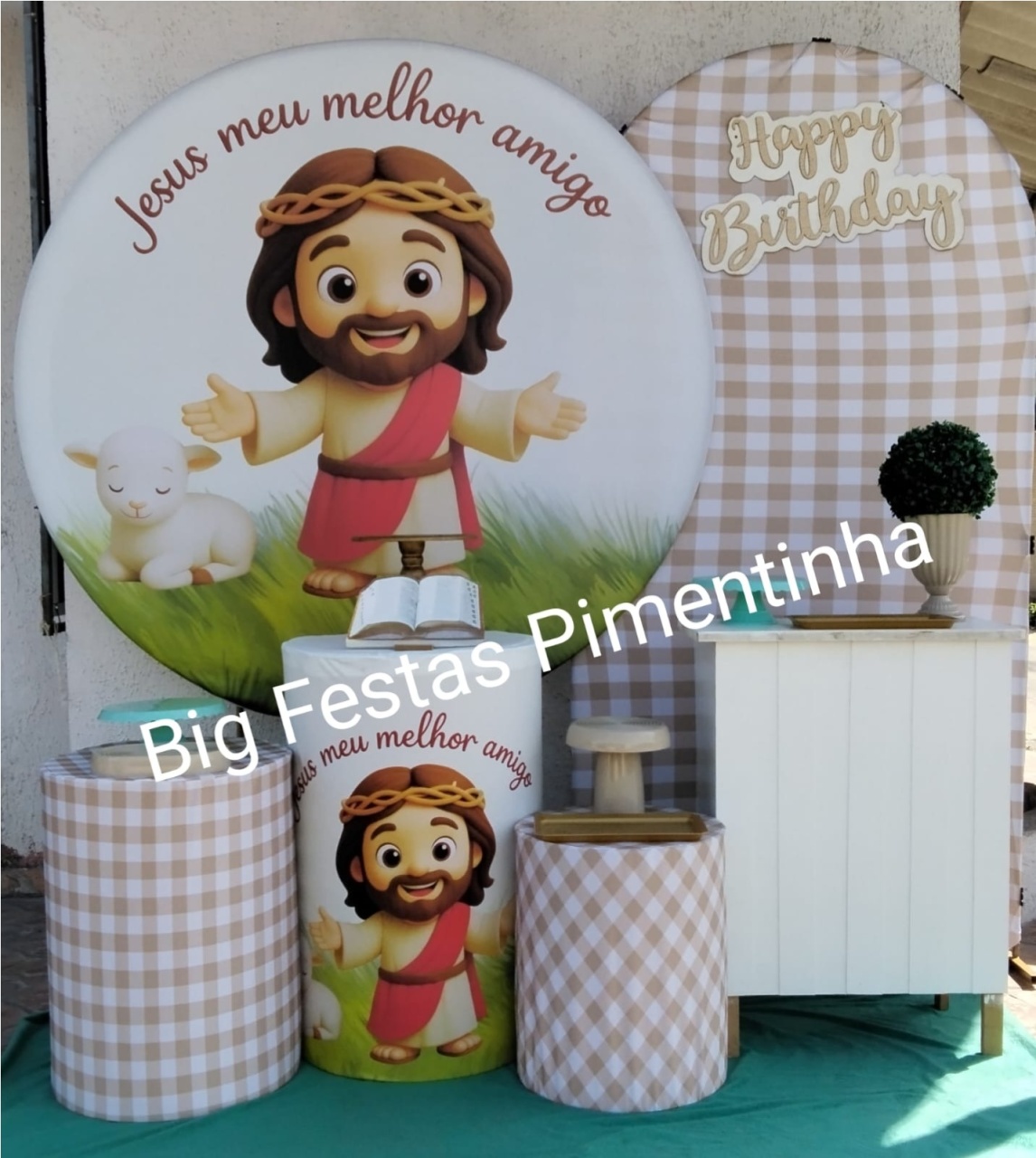 Kit Diamante Jesus É Meu Melhor Amigo - big festas pimentinha