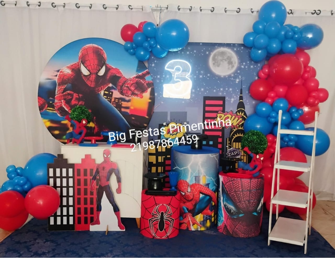 Decoração Homem Aranha - big festas pimentinha