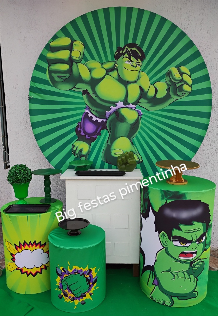 Kit Ouro Hulk - big festas pimentinha