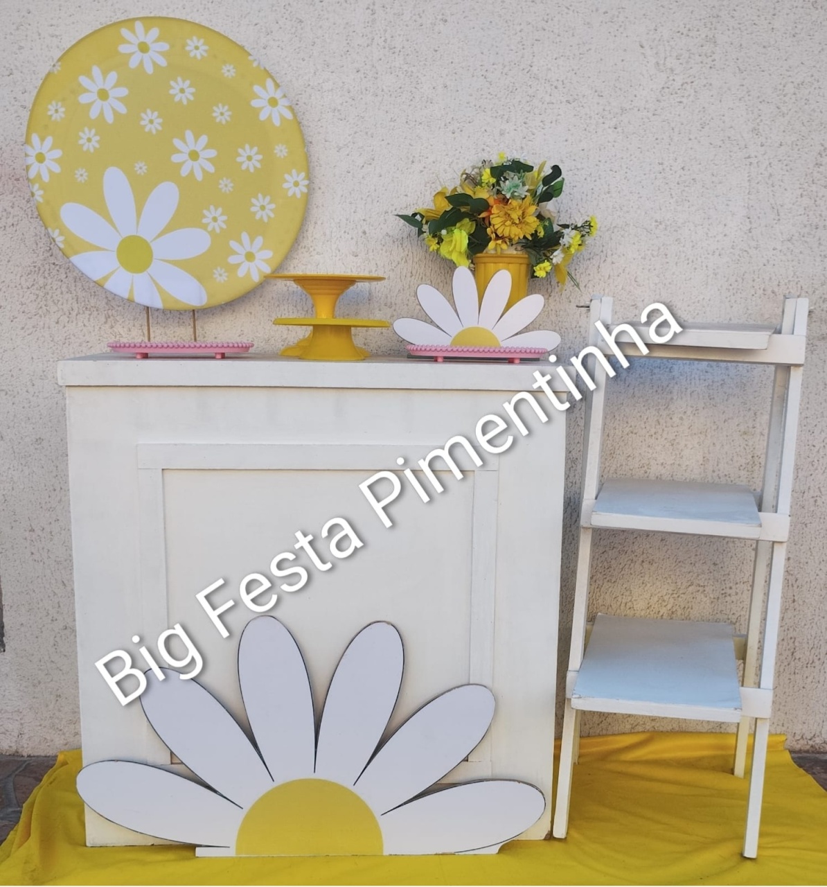 Kit Acessório Margaridas Amarelo - big festas pimentinha