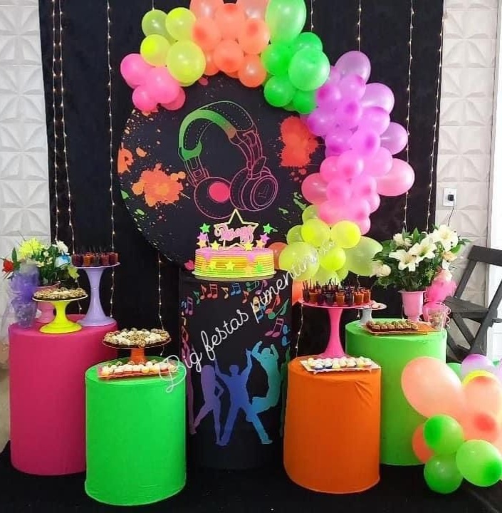Decoração Neon - big festas pimentinha