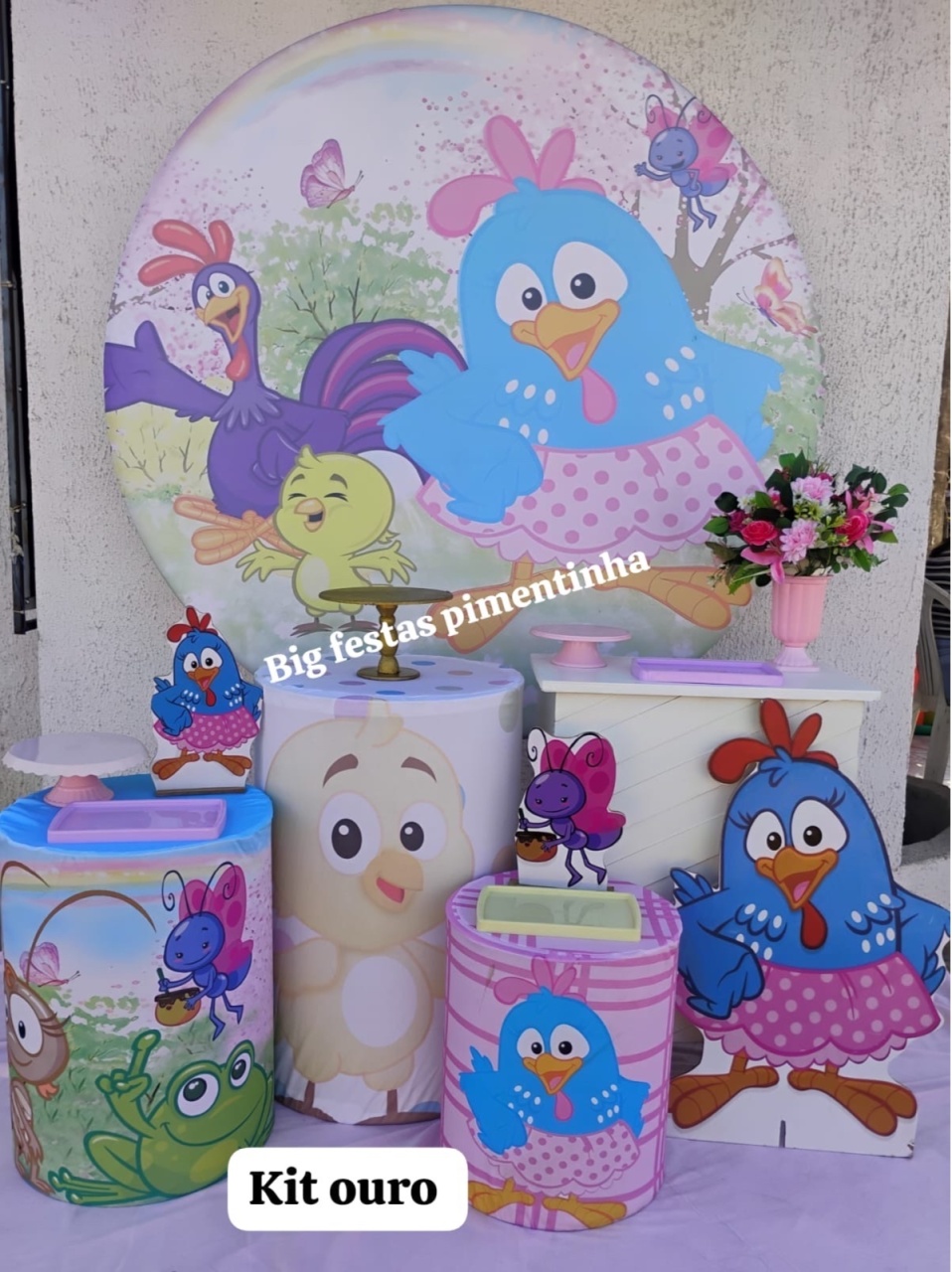 Kit Ouro Galinha Pintadinha - big festas pimentinha