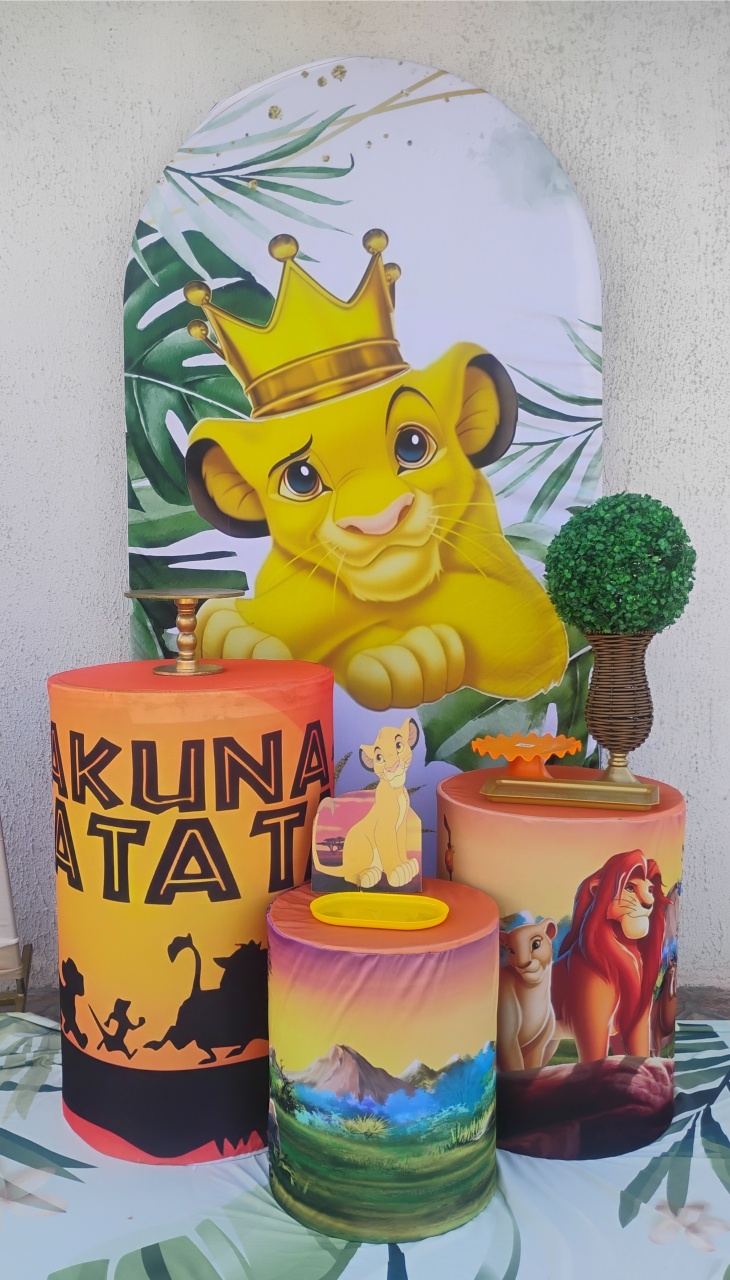 Kit Slin Rei Leão Coroa - big festas pimentinha