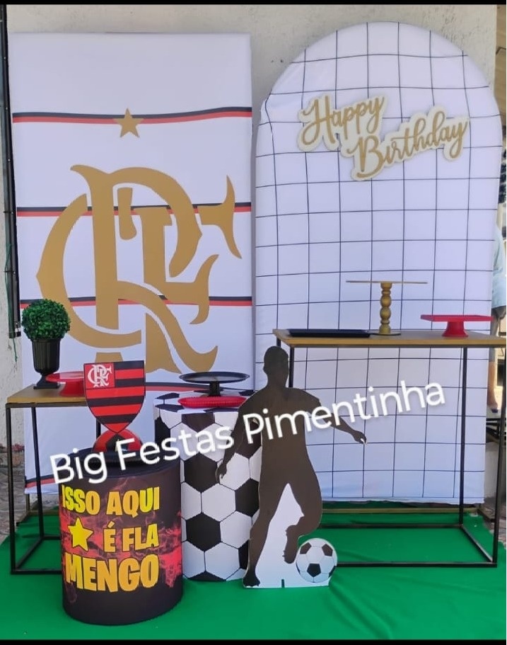 Kit  Composição Flamengo  2 Romanos  - big festas pimentinha