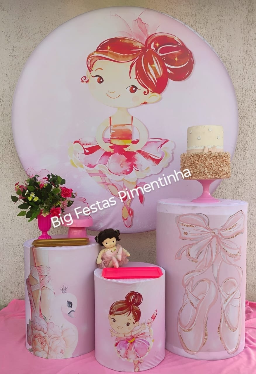 Kit Prata Bailarina  - big festas pimentinha