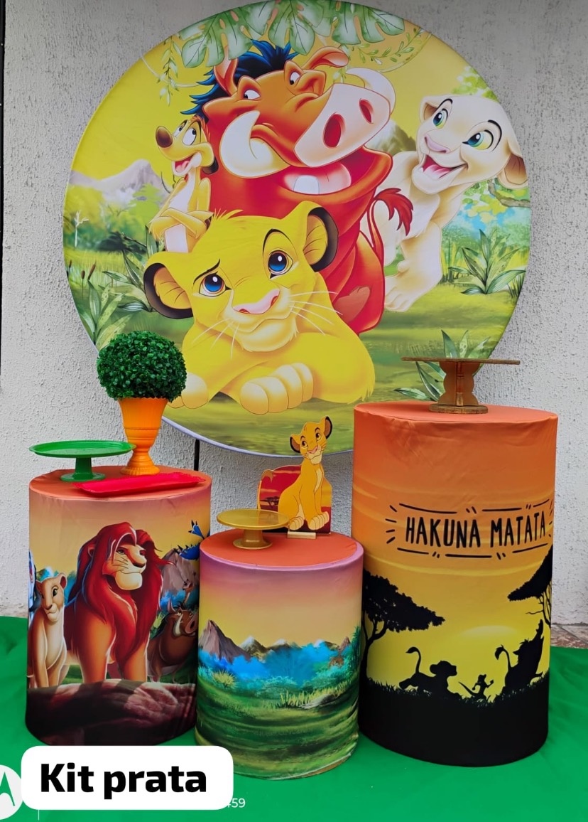 Kit Prata Rei Leão E Simba 2 - big festas pimentinha