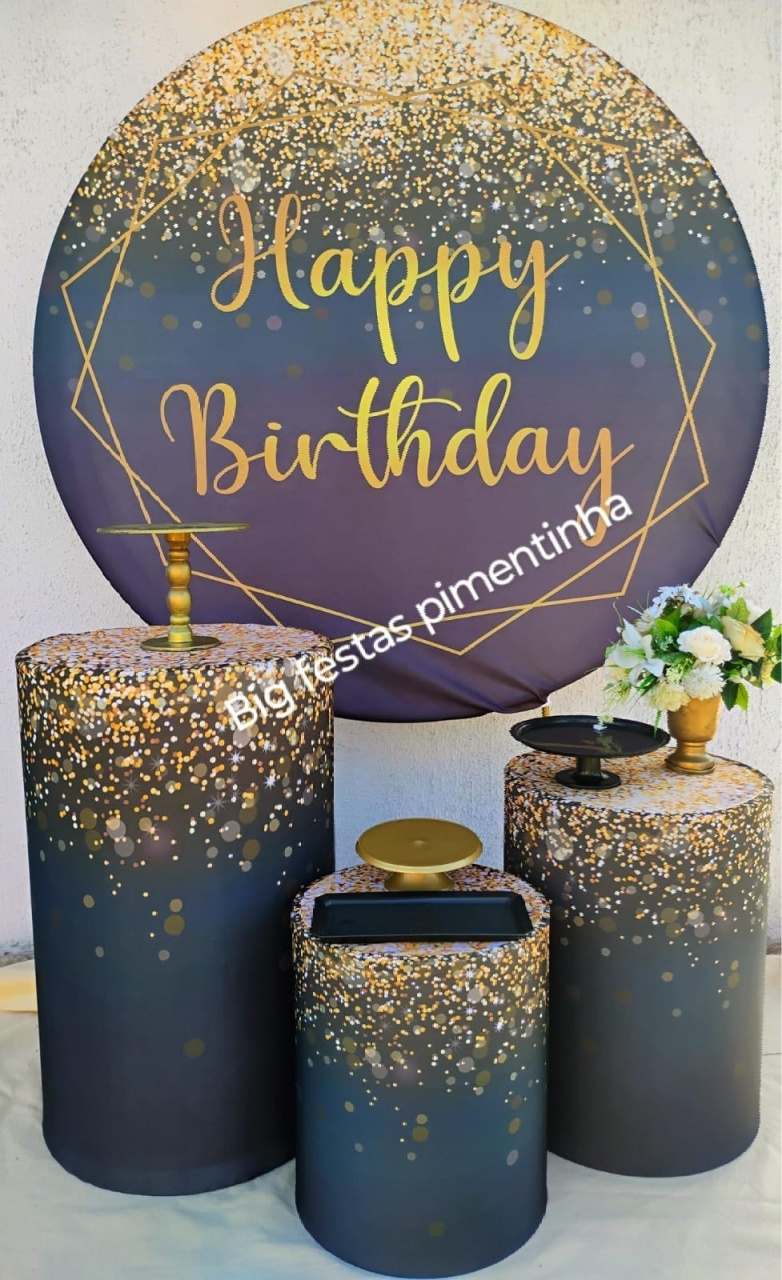 Kit Prata Happy Birthday  - big festas pimentinha