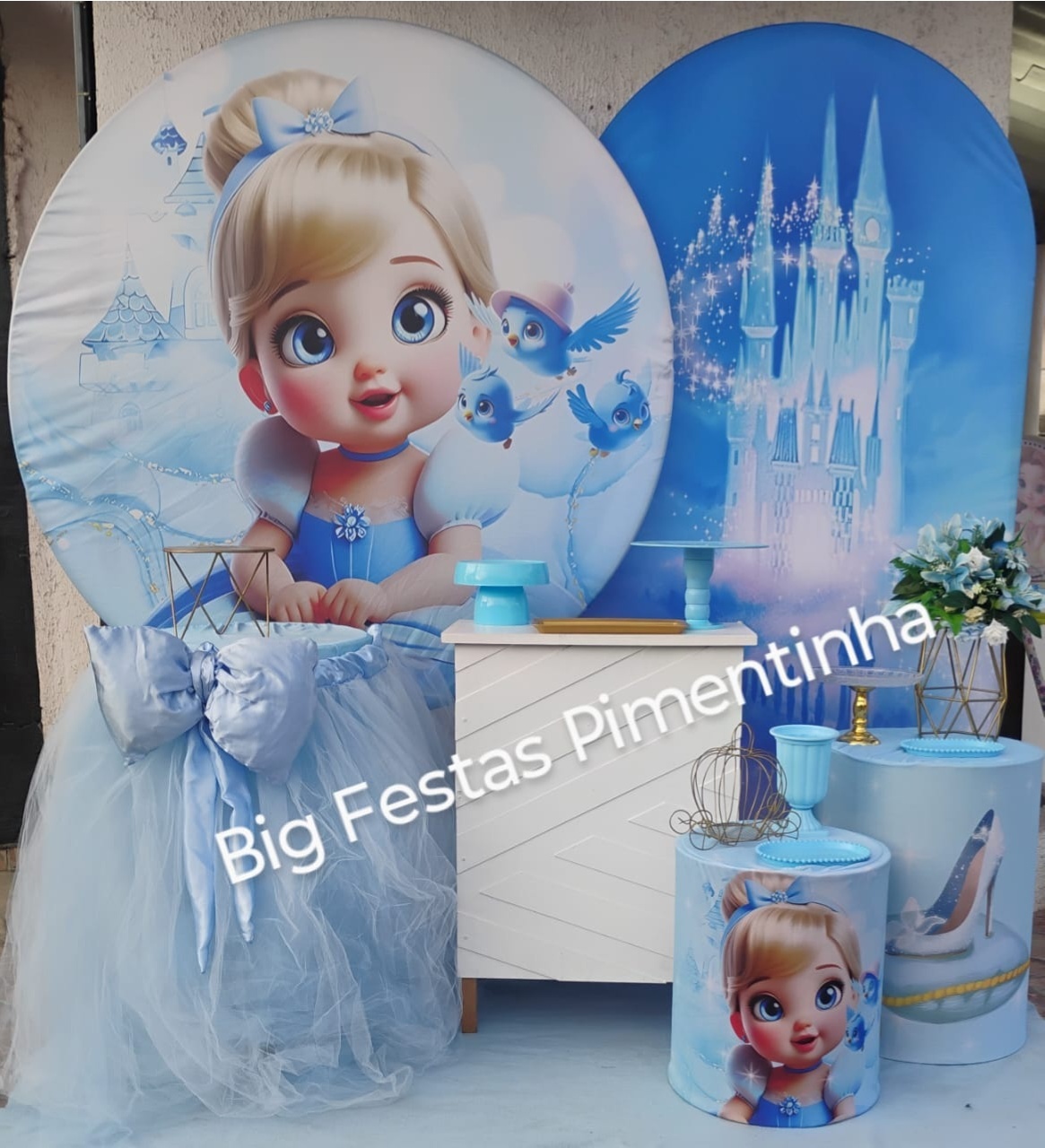 Kit Diamante Cinderela Baby - big festas pimentinha