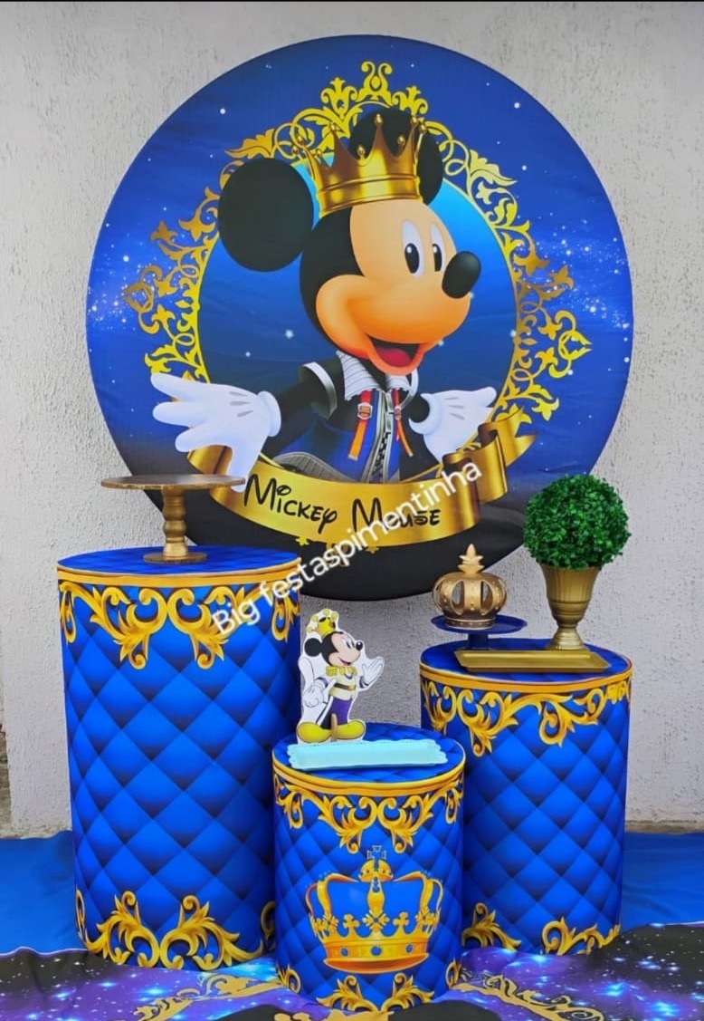 Kit Prata Mickey Realeza - big festas pimentinha