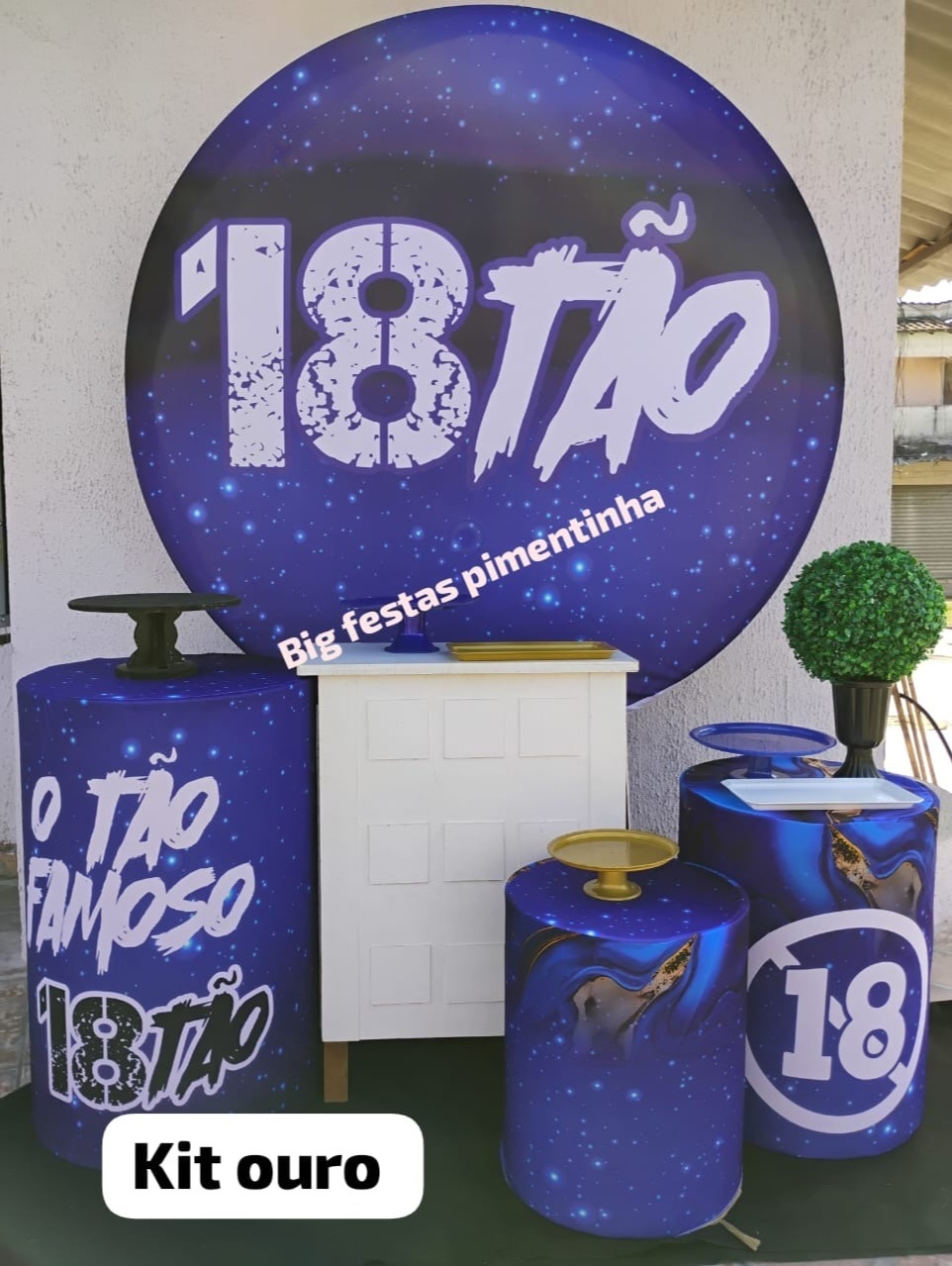 Kit Ouro 18Tão - big festas pimentinha