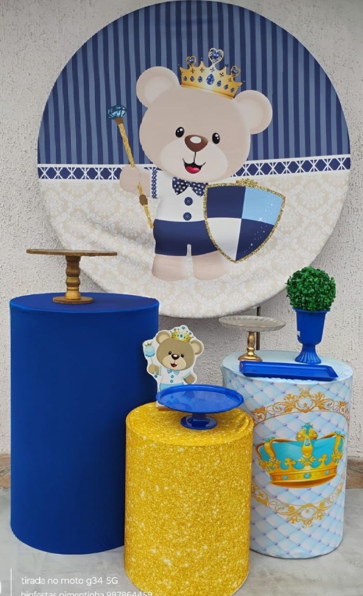Kit Prata Chá de Bebe Menino  - big festas pimentinha