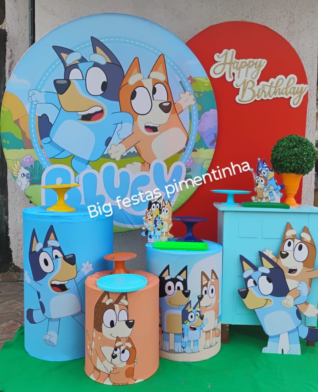 Kit Diamante Bluey E Bingo - big festas pimentinha