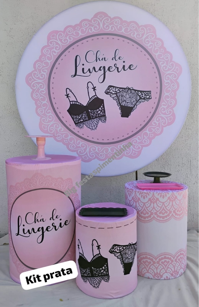 Kit Prata Cha de Lingerie  - big festas pimentinha