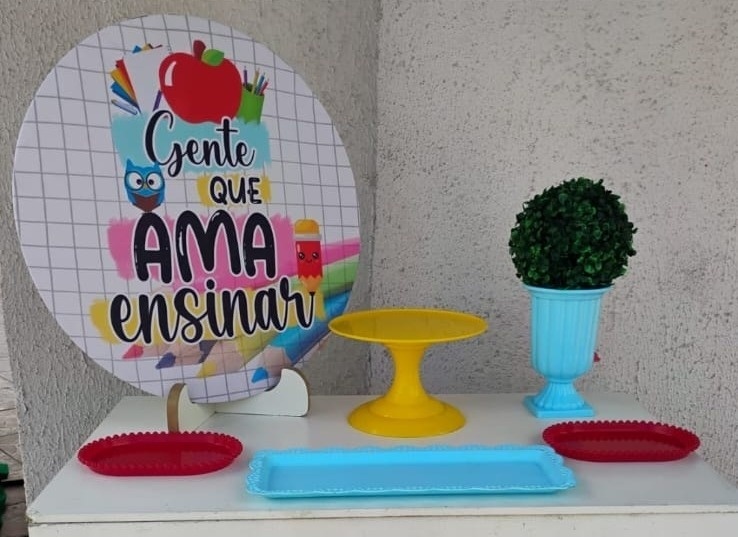 Kit Acessórios Ensinar Maça Pequena / Feliz Dia dos Professores  - big festas pimentinha