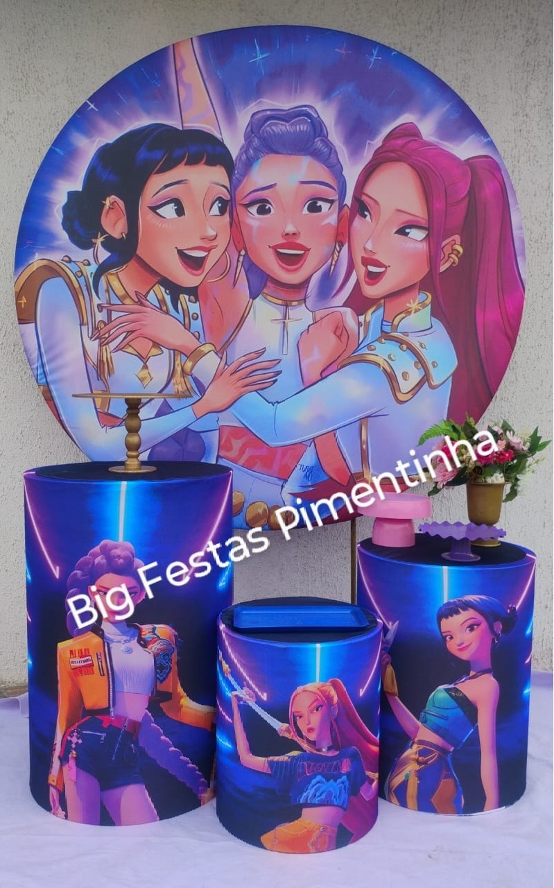 Kit Prata Guerreiras Do Kpop - big festas pimentinha