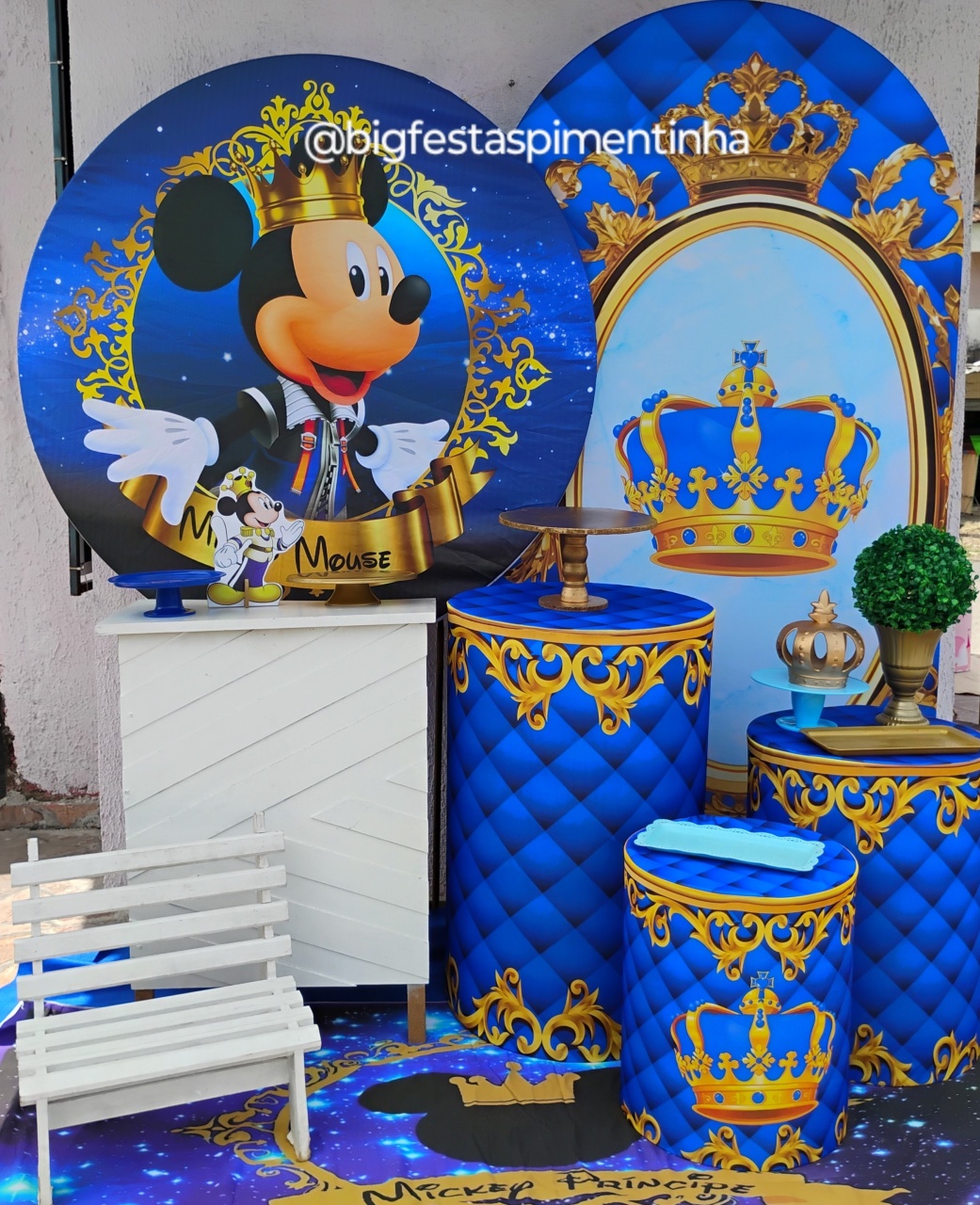 Kit Diamante Mickey Realeza - big festas pimentinha