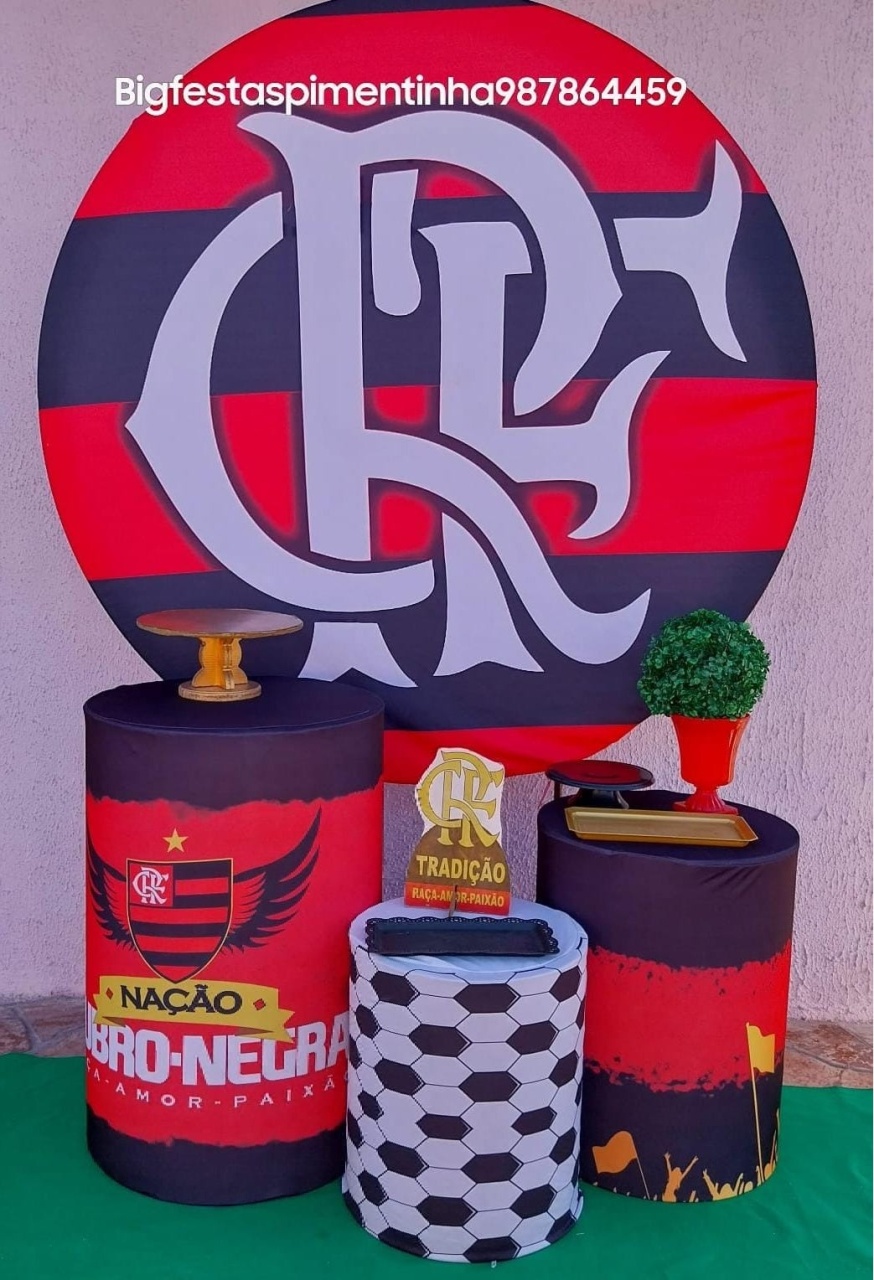 Kit Prata Flamengo Listra  - big festas pimentinha