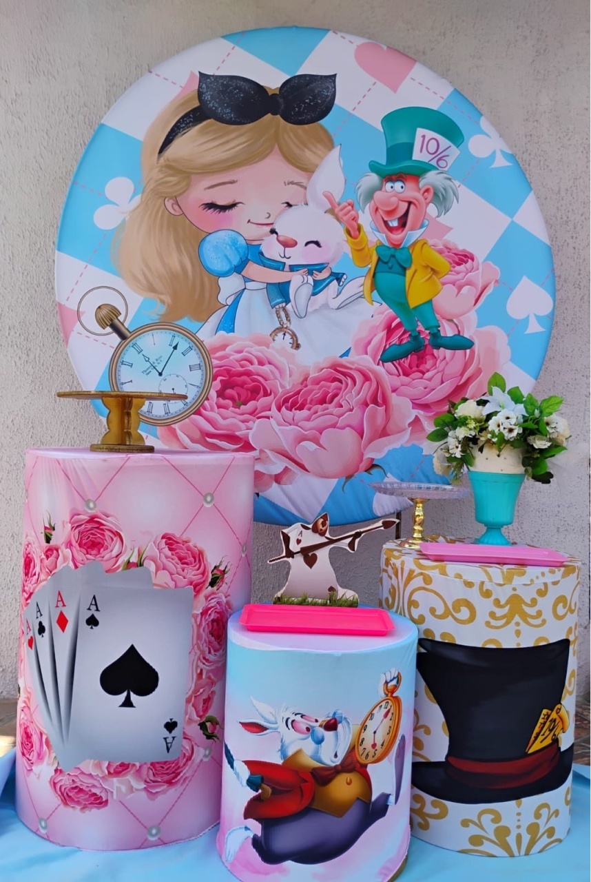 Kit Prata Alice No Pais das Maravilhas - big festas pimentinha